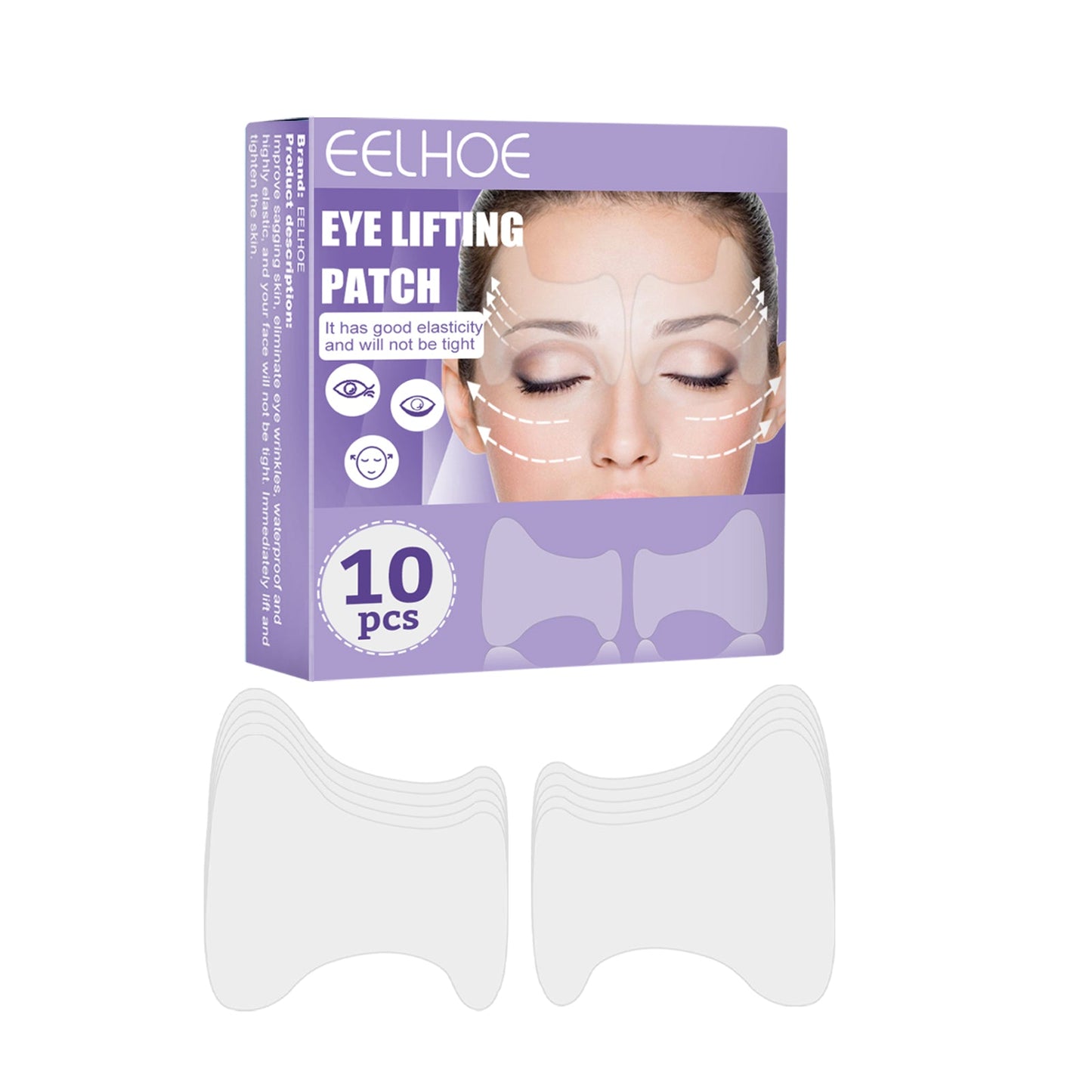 Eye Lifting Patch, Reduces Fine Lines Under Eye Bags Multi-Action Collagen Eye Mask Firming Lift Eye Patch - Korvel