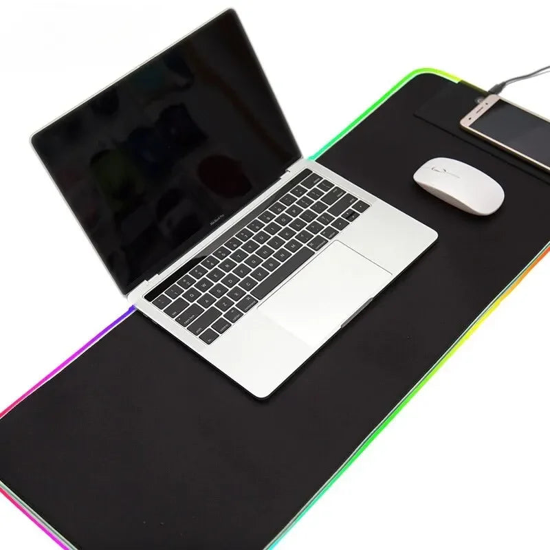 Premium Extended Gaming Mouse Pad with Touch Control Lighting