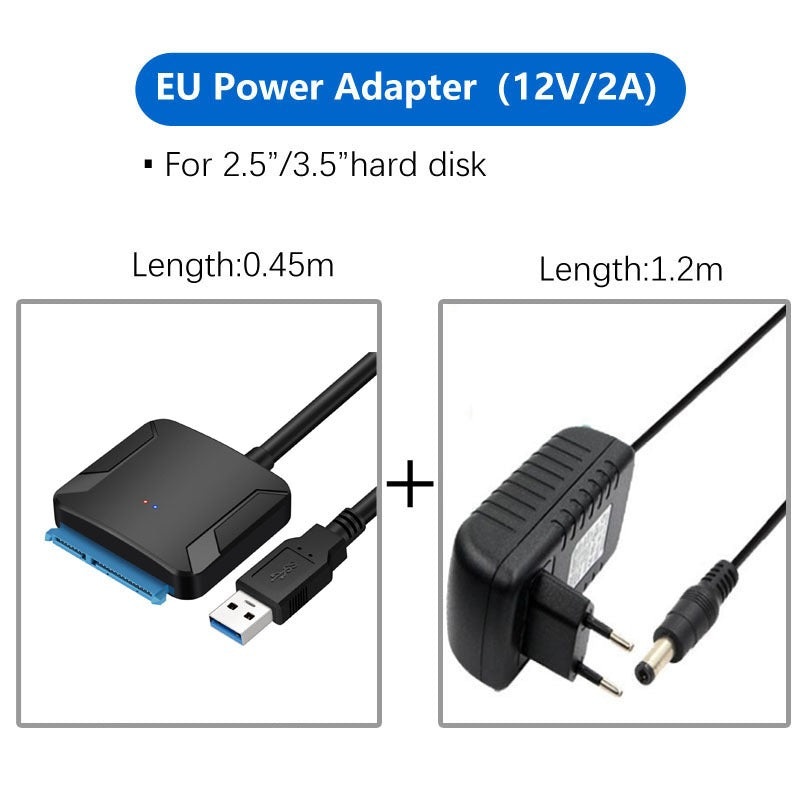 USB 3.0 SATA to USB Adapter Cable for Hard Drives
