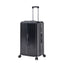 Luggage Set 4 pcs (20"/24"/29"/Travel Bag), PC+ABS Durable Lightweight Luggage with Collapsible Cup Holder TSA Lock, Black - Korvel