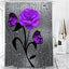 Hot HD Digital Printing Polyester Waterproof Polyester Flower Bathroom Hotel Shower Curtain - Korvel