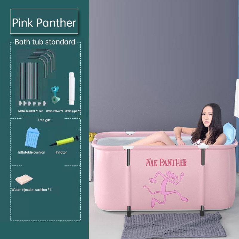 120CM Bathtubs Folding Bath Bucket Thicken Shower Barrel Adult IceTub Baby Swimming Pool Insulation Family Bathroom SPA Tub - Korvel