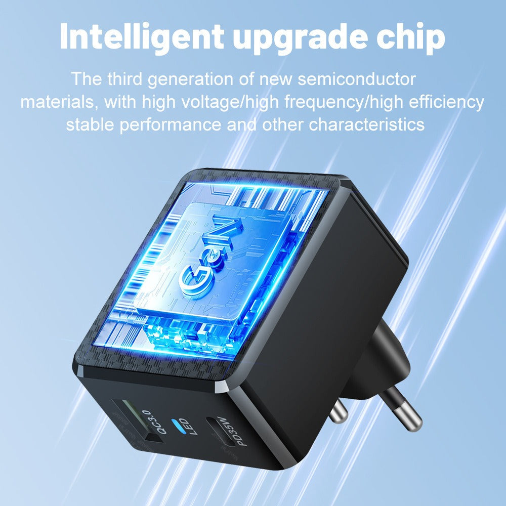 Gallium Nitride GaN35W Fast Charging Head QC3.0 Charger - Korvel