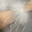 Real Ostrich feather cuff plumes bracelet for women white Cuffs pens Shirt with feathers girls fur cuffs ornament boa plume - Korvel