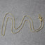 14k Yellow Gold Diamond Cut Cable Link Chain - 0.8mm