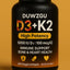 Capsule molle premium de vitamine D3 et K2