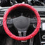 Leather Steering Wheel Covers Crystal Studded Rhinestone Car Steering-Wheel Cover Cases Pink Car Interior Accessories For Girls - Korvel