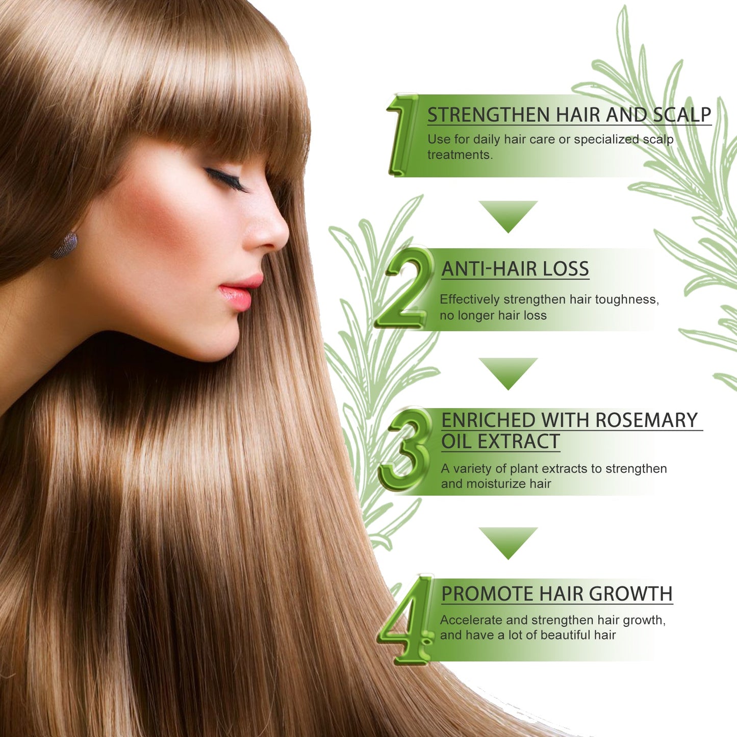 Aceite Esencial para el Cuidado del Cabello - Hidratante y Protector