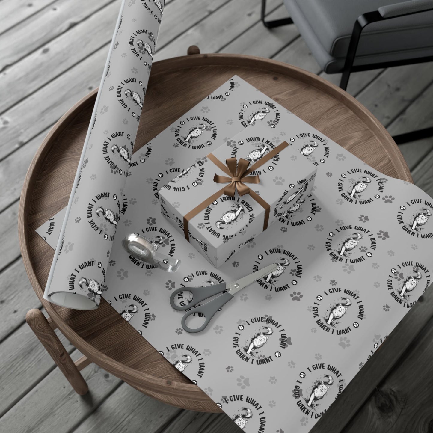 I Give What I Want – Cat Lover Gift Wrap