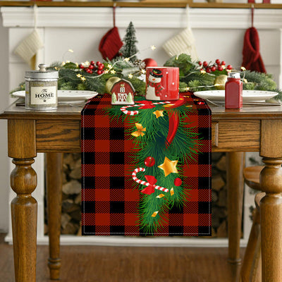 Elegant Christmas Tablecloth with Bell Print