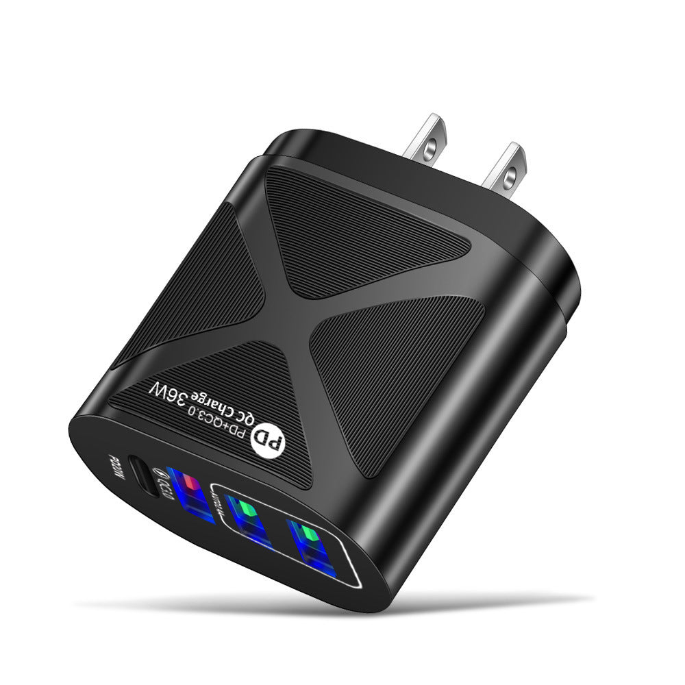 36W PD+QC3.0 2.4A Dual USB Fast Charging Phone Charger - Korvel