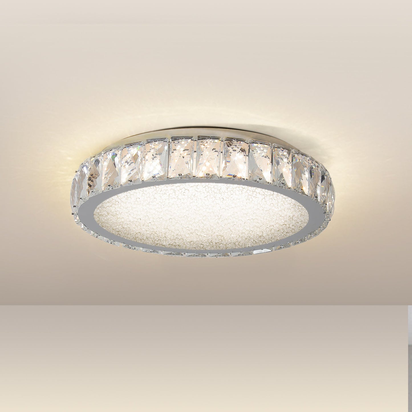 Elegant Embedded Crystal Chandelier