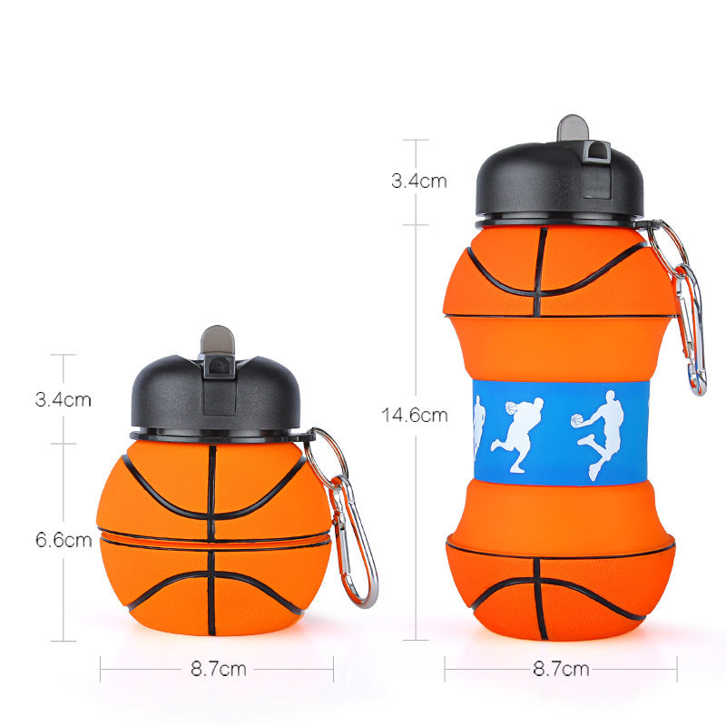 Botella de Agua Plegable de Silicona Portátil para Actividades al Aire Libre