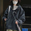 Korean Style Casual Hooded Windbreaker Jacket for Women