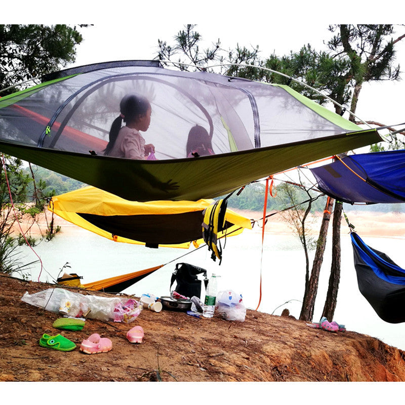 Tente de camping premium surélevée pour aventures en plein air