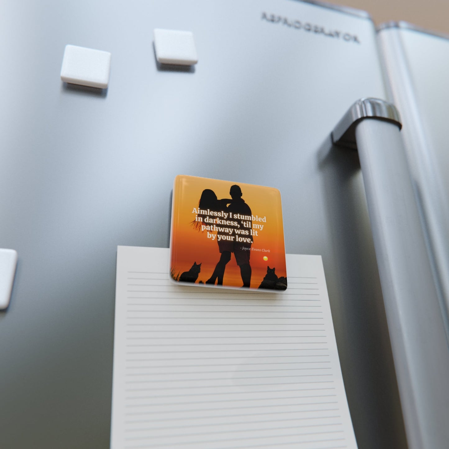 Aimlessly Porcelain Square Magnet