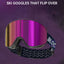Cover Ski Glasses Winter Outdoor Sports Goggles Double Layer Anti Fog Single Double Plate Snow Goggles - Korvel
