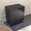 Nightstand with 3 Storage Drawers,Led Lights, End Table for Bedroom Furniture - Korvel