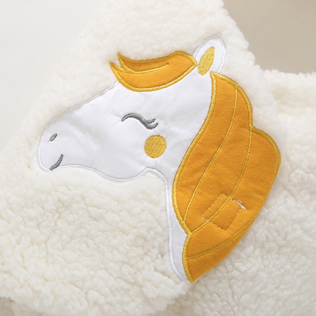 Jumpsuit en Une Pièce pour Bébé avec Couverture Chaude en Dessin Animé Mignon