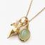 14K Gold-Plated Natural Crystal Conch Pendant Necklace - Korvel