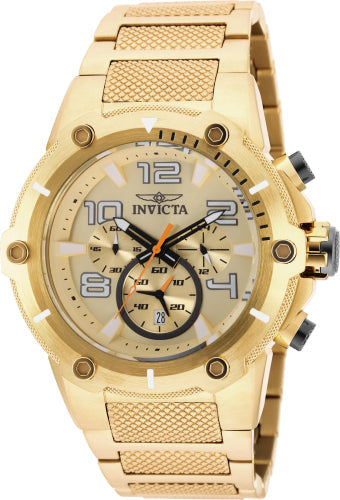 Invicta Men's Speedway Watch - Gold Dial & Stainless Steel