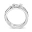 Conjunto de Anillos Apilables de Diamantes en Plata de Ley
