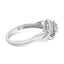 Anillo de Grupo de Diamantes Bypass de Plata Esterlina 1/10 Cttw