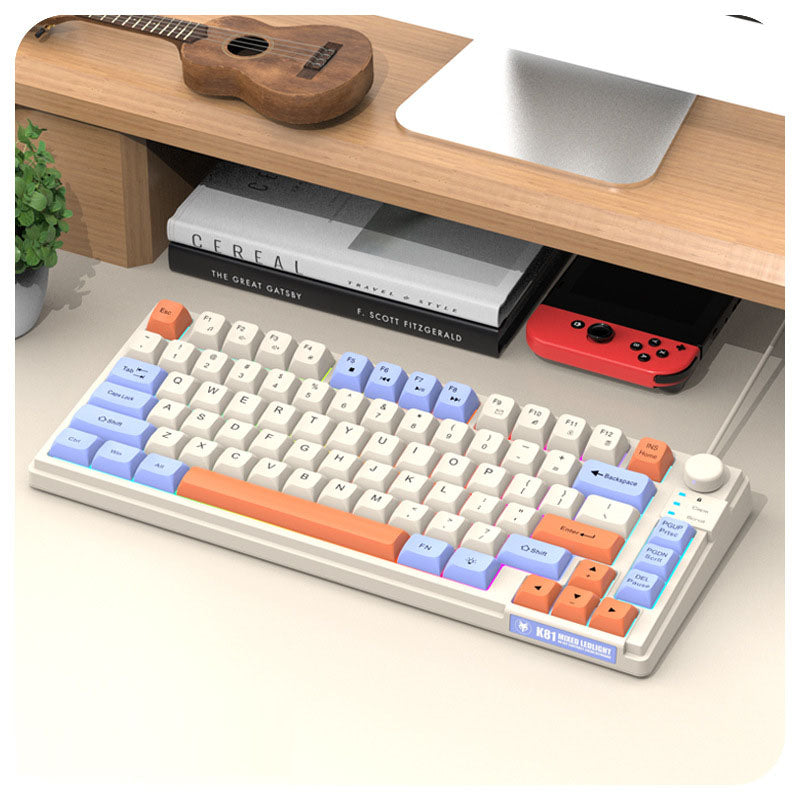 K81 Wired Gaming Keyboard with Luminous RGB Lighting