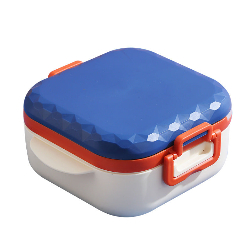 Microwaveable Portable Lunch Box with Compartments and Cutlery