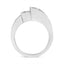 Bague de fiançailles en diamant en or blanc 14K - Taille 7