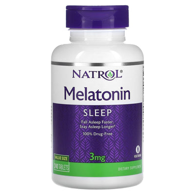 Comprimés de mélatonine Natrol® - 3 mg pour un sommeil réparateur