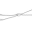 .925 Sterling Silver Diamond X and O Bolo Bracelet