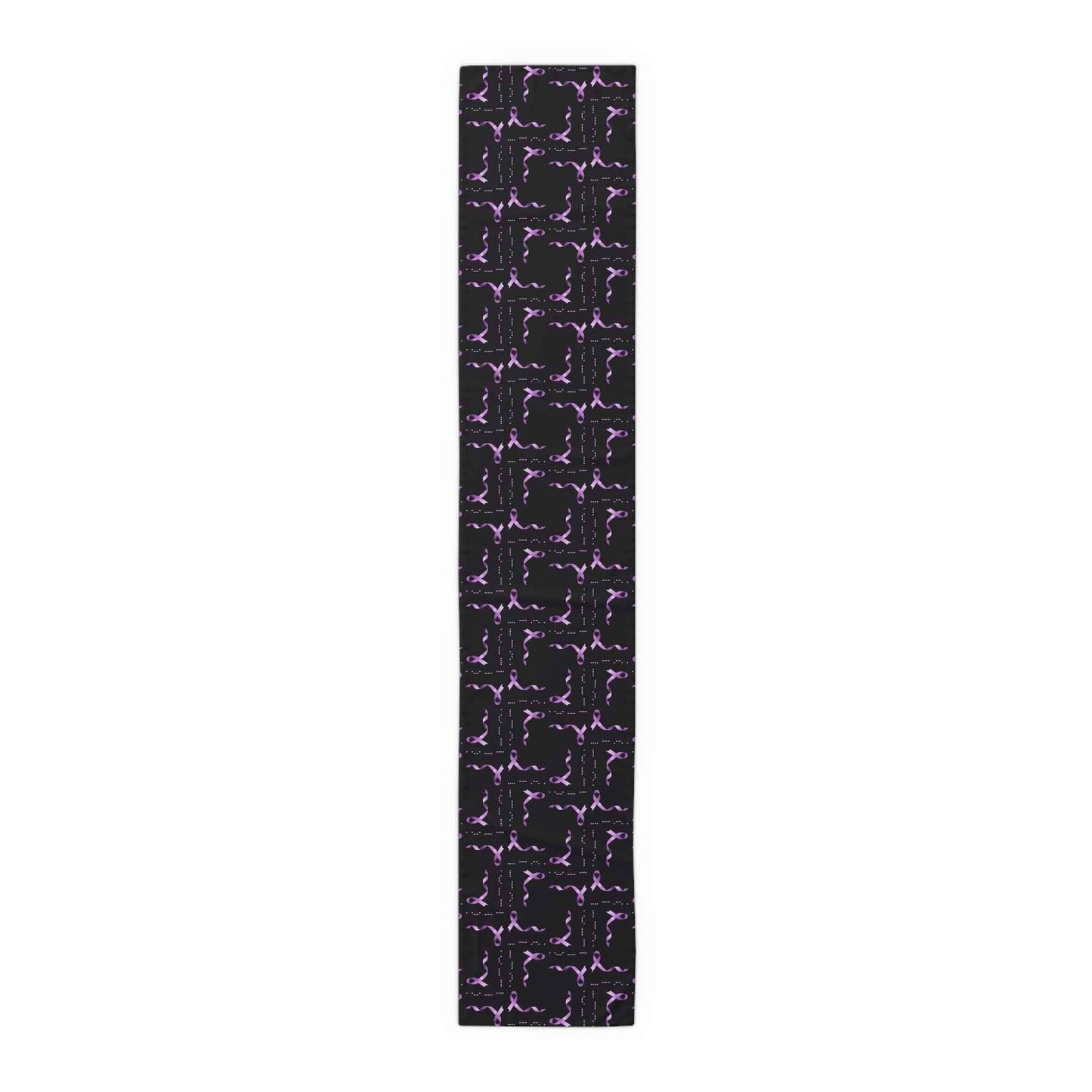 Couverture de table HOPE en code Morse pour la sensibilisation à l'épilepsie - Design de ruban viole