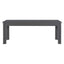 TREXM 3-piece retro cutlery set, rectangular stand table, and 2 wooden stools for 4 people (gray) - Korvel