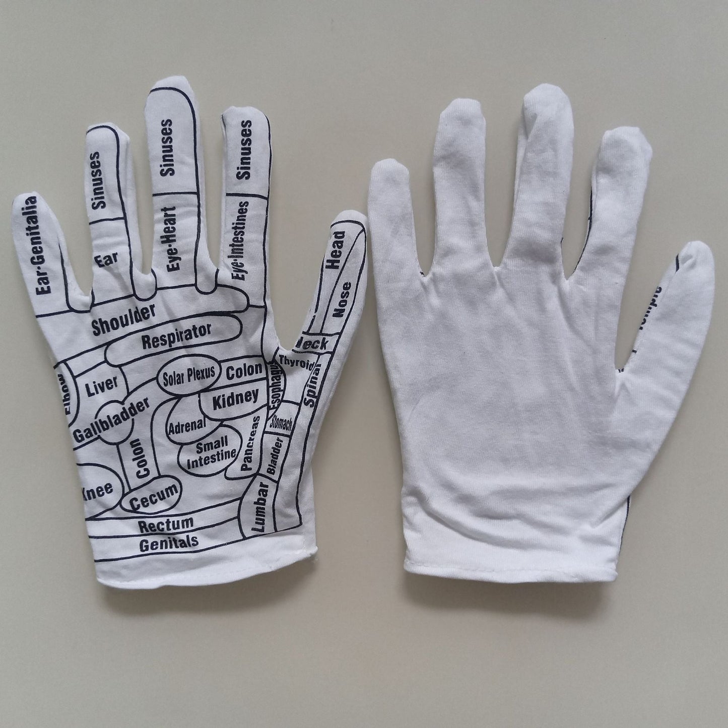Guantes de Masaje con Diagrama de Puntos de Acupuntura Premium para la Relajación