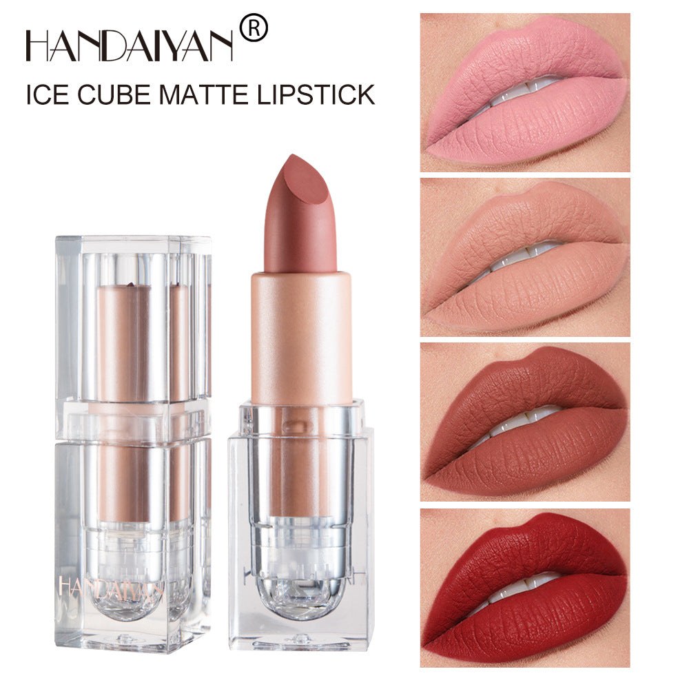 HANDAIYAN Premium Matte Lipstick - 12 Shades of Nude Pink