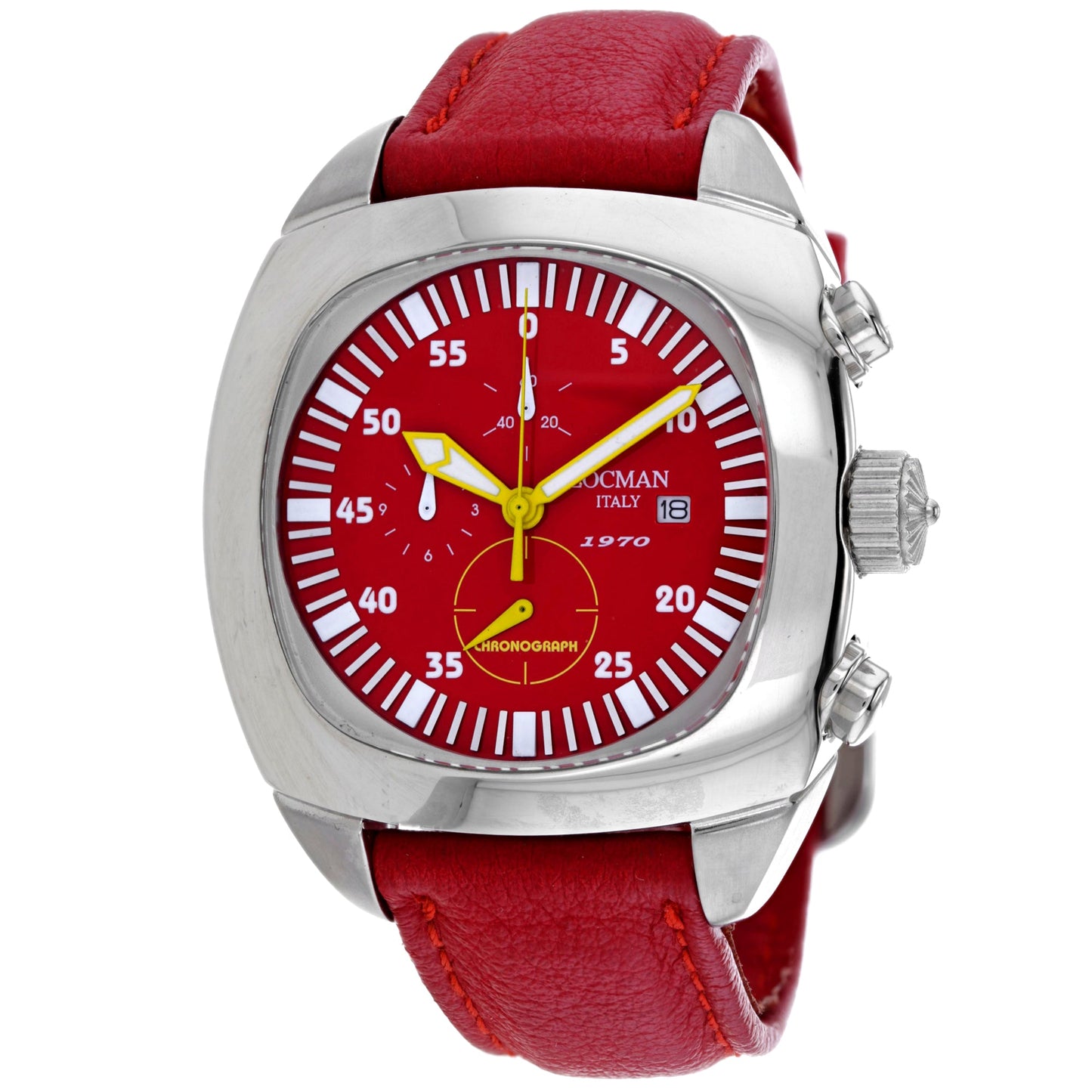 Locman Men's Classic Watch with Red Dial