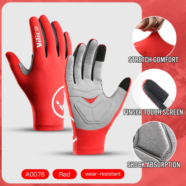 Outdoor mountain bike riding gloves shock-absorbing and anti-skid bike gloves - Korvel
