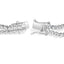 18K White Gold Diamond Double Row Tennis Bracelet - 7"
