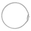 18K White Gold Diamond Double Row Tennis Bracelet - 7"