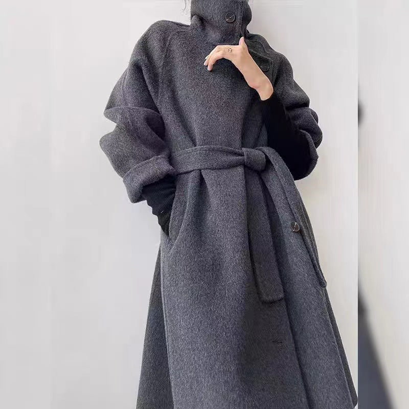 Loose-Fitting Double-Faced Cashmere Overcoat