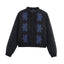 French Embroidered Cotton-Padded Bomber Jacket for Women