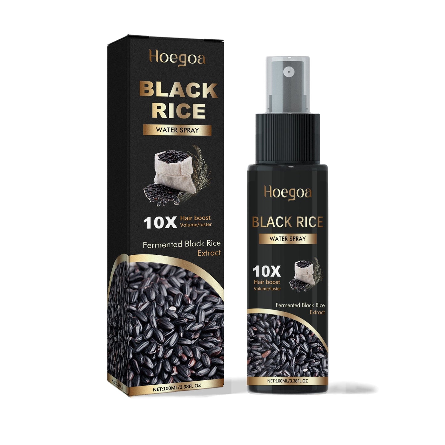 Black Rice Water Spray for Nourished Hair and Scalp Care
