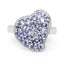 Anillo de Clúster de Tanzanita Genuina de 1.63 Quilates en Plata Esterlina