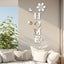 Pegatinas de Espejo Acrílico - Decoración Floral para el Hogar