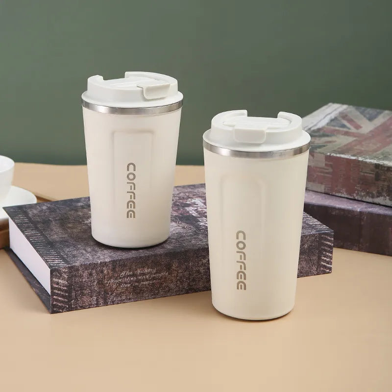 tainless Steel Coffee Cup Travel Thermal Mug Leak-Proof Thermos Bottle Tea Coffee Mug Vacuum Flask Insulated Cups - Korvel