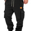 Pantalons de jogging cargo à cordon pour hommes grandes tailles