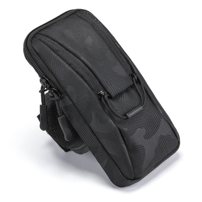 Arm bag for running sports, mobile phone, fitness equipment, wrist bag, outdoor cycling, waterproof arm bag, men's and women's phone bags - Korvel