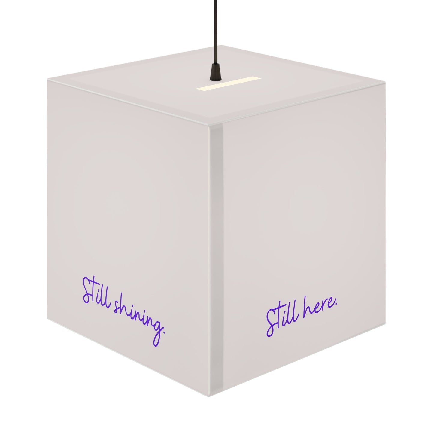 Still Here Still Standing Inspirational Cube Lamp