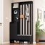 39.3'W70.8'H multifunctional corridor shoe cabinet with soft padded nail board and black hanger with entrance hook - Korvel